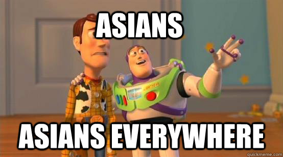 Asians Asians everywhere  Buzz Glitter