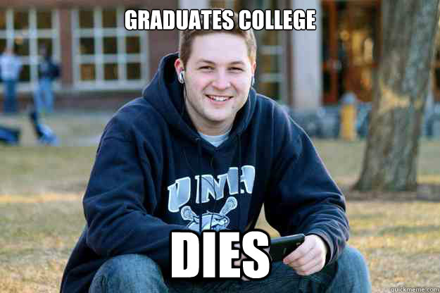 Graduates college DIES  