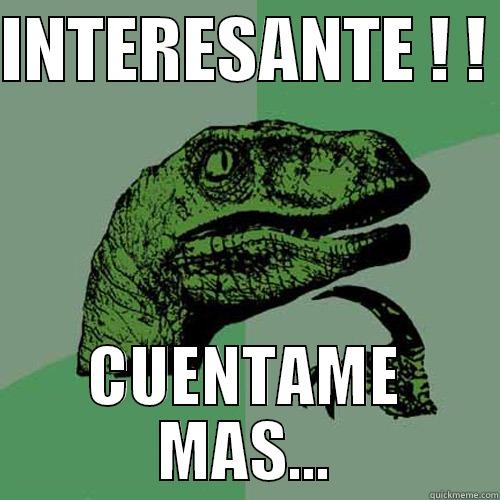 ME SORPRENDES - INTERESANTE ! !  CUENTAME MAS... Philosoraptor