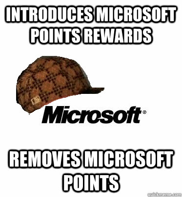 Introduces Microsoft points rewards removes microsoft points  