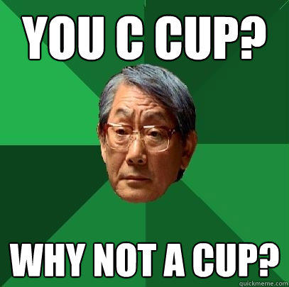 You C cup? Why not A cup?  High Expectations Asian Father