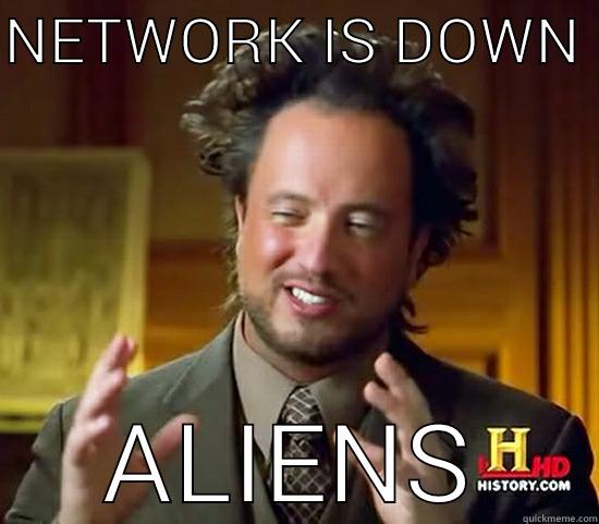 NETWORK IS DOWN  ALIENS Ancient Aliens
