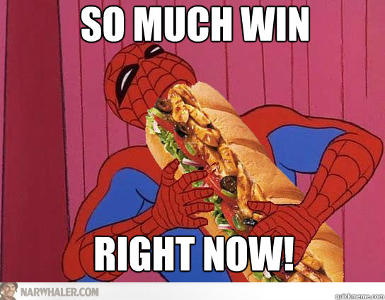So much win right now! - So much win right now!  60s Spiderman meme