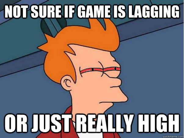 Not sure if game is lagging Or just really high - Not sure if game is lagging Or just really high  High Fry