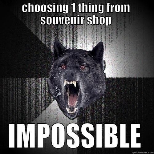 CHOOSING 1 THING FROM SOUVENIR SHOP IMPOSSIBLE Insanity Wolf