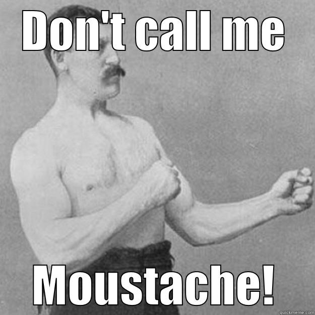 DON'T CALL ME MOUSTACHE! overly manly man