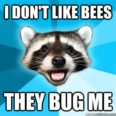 I don't like bees they bug me  - I don't like bees they bug me   Misc