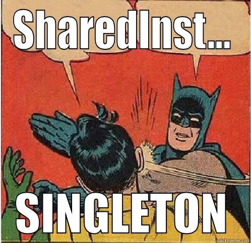 SHAREDINST... SINGLETON Batman Slapping Robin