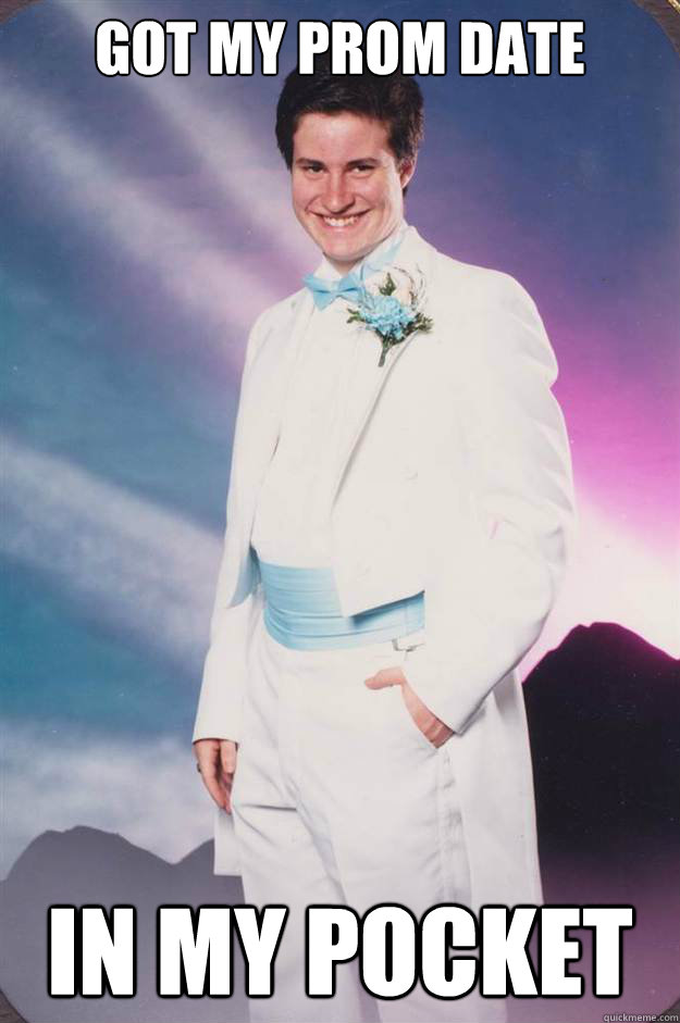 got my prom date in my pocket  Awkward  prom picture