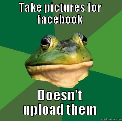 TAKE PICTURES FOR FACEBOOK DOESN'T UPLOAD THEM Foul Bachelor Frog