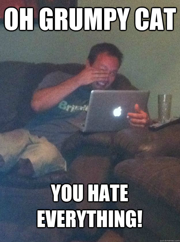 Oh Grumpy Cat You Hate Everything!  MEME DAD