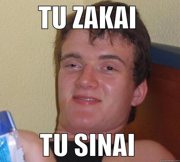TU ZAKAI TU SINAI 10 Guy