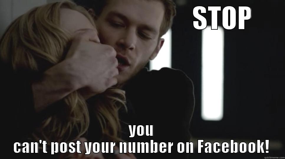                                STOP YOU CAN'T POST YOUR NUMBER ON FACEBOOK! Misc