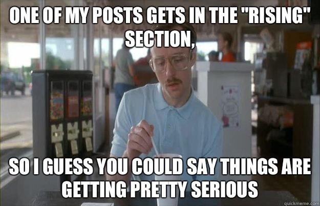 One of my posts gets in the 