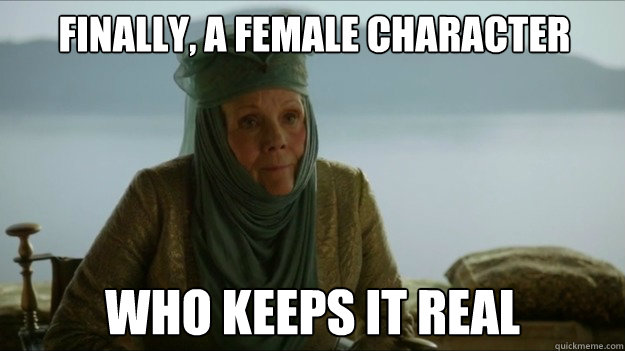 Finally, a female character who Keeps it real - Finally, a female character who Keeps it real  Misc