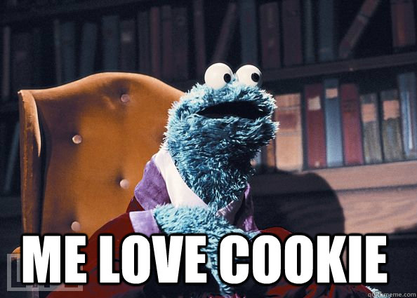  me love cookie  Cookie Monster