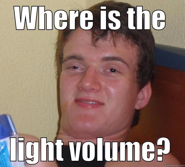 WHERE IS THE LIGHT VOLUME? 10 Guy