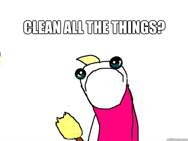 Clean ALL THE things?  - Clean ALL THE things?   All the things sad