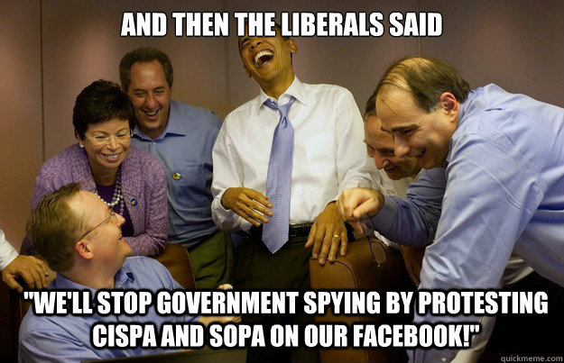 And then the liberals said 