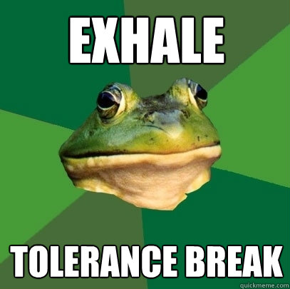 Exhale Tolerance Break  Foul Bachelor Frog