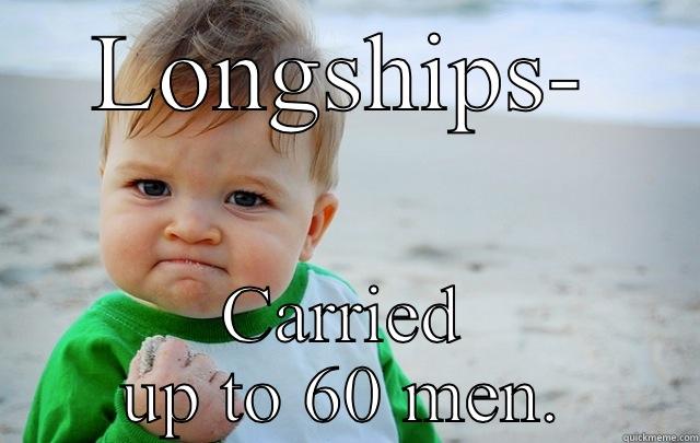 LONGSHIPS- CARRIED UP TO 60 MEN. Misc