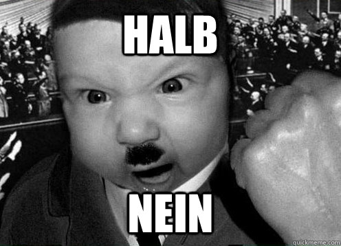 Halb Nein  hitler baby meme