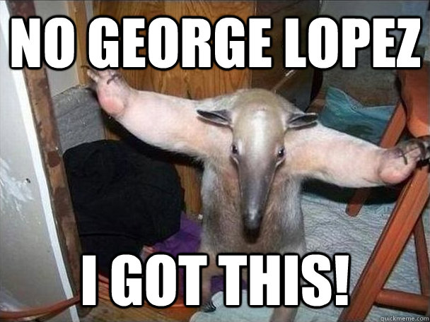 NO George Lopez i got this!  I got this