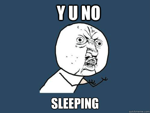 Y U No Sleeping  Y U No