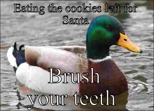 EATING THE COOKIES LEFT FOR SANTA BRUSH YOUR TEETH  Actual Advice Mallard