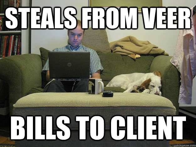 Steals from veer bills to client  Freelancer Fred