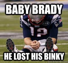 Baby Brady He lost his binky  