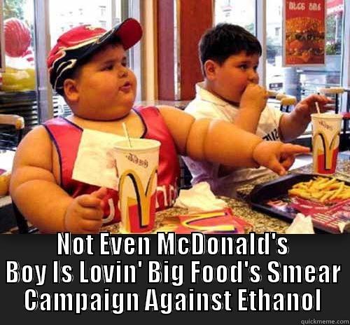  NOT EVEN MCDONALD'S BOY IS LOVIN' BIG FOOD'S SMEAR CAMPAIGN AGAINST ETHANOL Misc