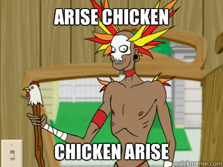 ARISE CHICKEN CHICKEN ARISE - ARISE CHICKEN CHICKEN ARISE  Billy Witch Doctor dot com