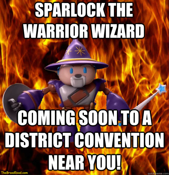 Sparlock The Warrior Wizard Coming soon to a district convention near you!  Sparlock