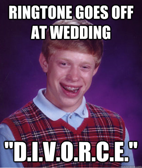 Ringtone goes off at wedding 