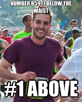 Number B5917 below the waist #1 above  Ridiculously photogenic guy