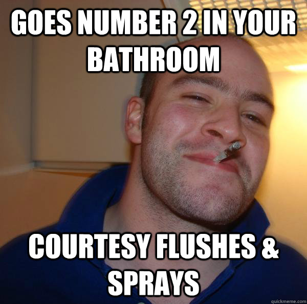 goes number 2 in your bathroom courtesy flushes & sprays - goes number 2 in your bathroom courtesy flushes & sprays  Misc