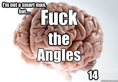 Fuck  the Angles I'm not a smart man, but.... 14  Scumbag Brain