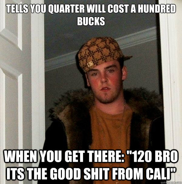 Tells you quarter will cost a hundred bucks when you get there: 