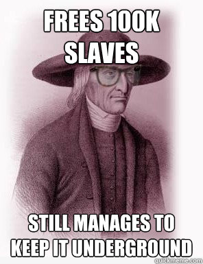 frees 100k slaves still manages to keep it underground  