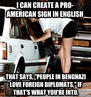 I can create a pro-American sign in English that says, 