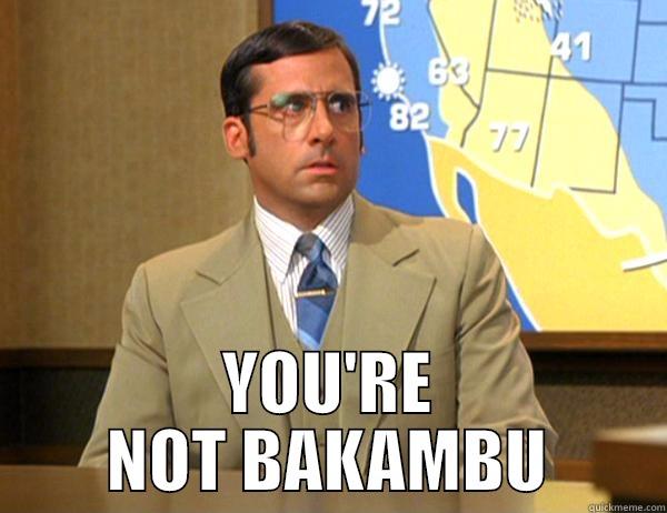  YOU'RE NOT BAKAMBU Misc