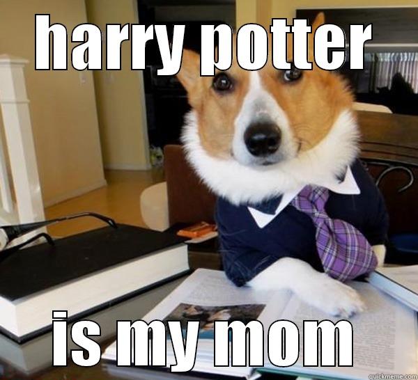 hatrr poop - HARRY POTTER IS MY MOM Lawyer Dog