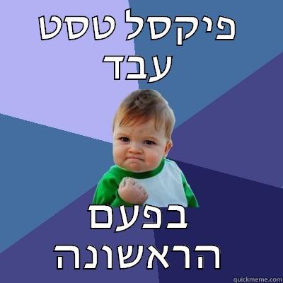 פיקסל טסט עבד בפעם הראשונה Success Kid