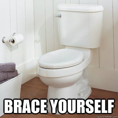  Brace yourself  Scumbag Broken Toilet