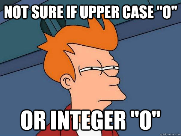 not sure if upper case 