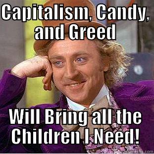 CAPITALISM, CANDY, AND GREED WILL BRING ALL THE CHILDREN I NEED! Condescending Wonka