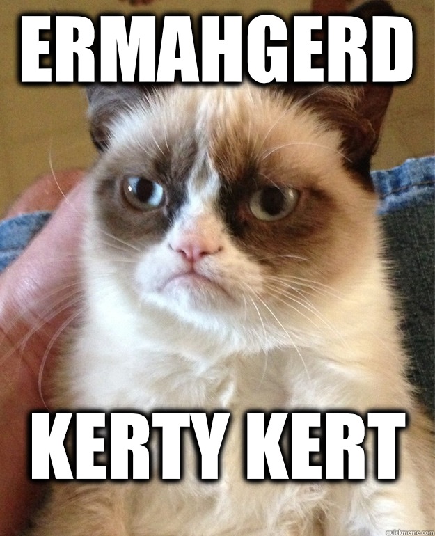ermahgerd kerty kert  Grumpy Cat