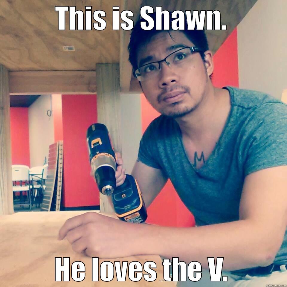 THIS IS SHAWN. HE LOVES THE V. Misc