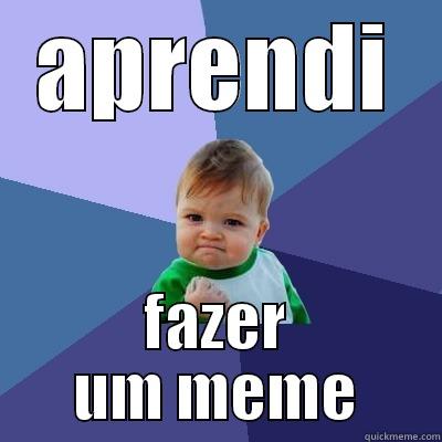 APRENDI FAZER UM MEME Success Kid